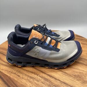 On Cloud Cloudvista Shoes Womens 7.5 Midnight Blue Copper Trail Running Comfort